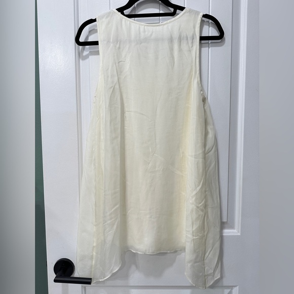 Soft Surroundings 100% Silk Tank Top in Ivory White - Picture 5 of 6